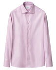 Eton - Pink Semi-Solid Signature Twill Contemporary Fit Shirt L/S SHIRTS Eton