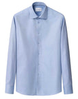 Eton - Blue Semi-Solid Signature Twill Contemporary Fit Shirt L/S SHIRTS Eton