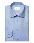 Eton - Blue Semi-Solid Signature Twill Contemporary Fit Shirt L/S SHIRTS Eton