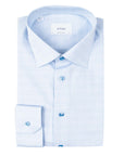 Eton - Blue Prince of Wales Check Twill Contemporary Fit Shirt L/S SHIRTS Eton