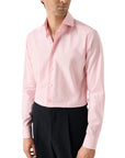 Eton - Pink End on End Breeze Poplin Shirt Slim Fit Shirt L/S SHIRTS Eton