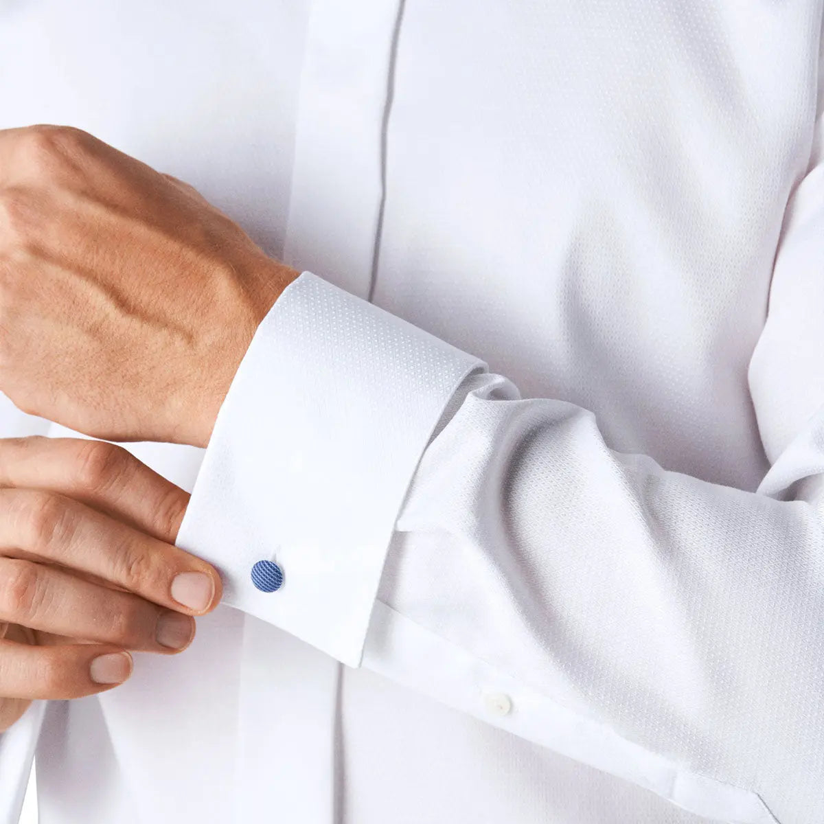 Eton - White Dobby Contemporary Fit Evening Shirt L/S SHIRTS Eton