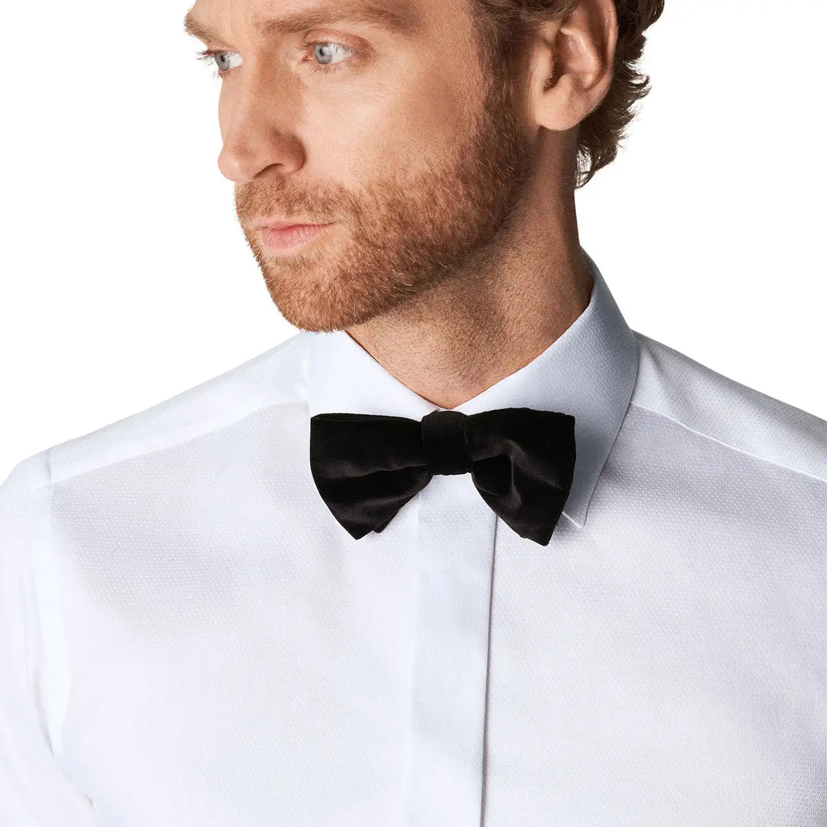 Eton - White Dobby Contemporary Fit Evening Shirt L/S SHIRTS Eton
