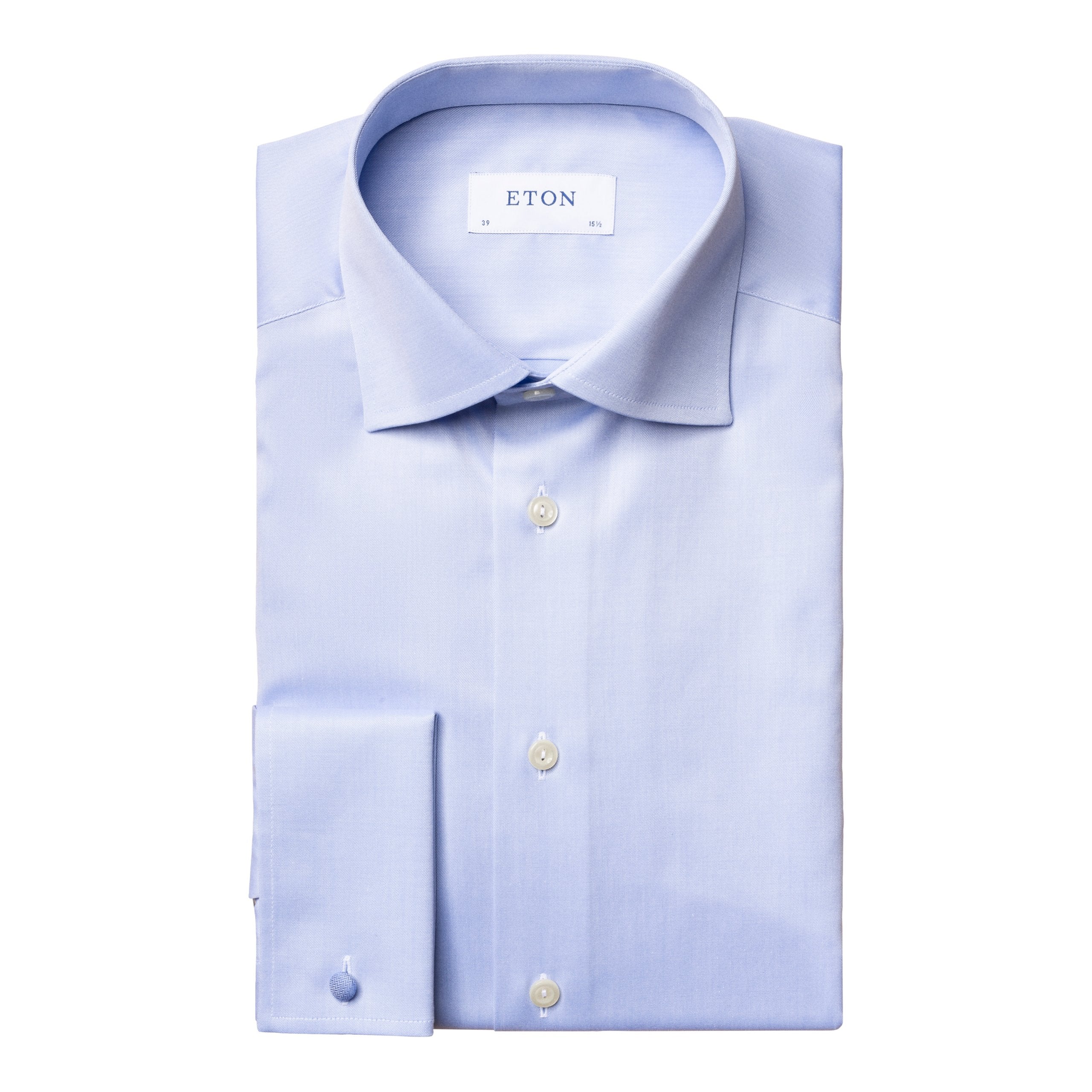 Eton - Light Blue French Cuff Contemporary Fit Shirt L/S SHIRTS Eton