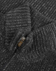 Fedeil - Carbon Grey Wool & Cashmere Cardigan KNITWEAR FEDELI