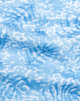 Fedeli - Light Blue Palm Print Sean Panamino Cotton Long Sleeve Shirt L/S SHIRTS FEDELI