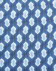Fedeli - Navy Geometric Print Sean Panamino Cotton Long Sleeve Shirt L/S SHIRTS FEDELI