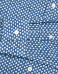 Fedeli - Navy Blue Micro Print Sean Panamino Cotton Long Sleeve Shirt L/S SHIRTS FEDELI