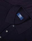 Fedeli - Midnight Navy 'Sportsman' Superfine Wool 140's Knit Polo
