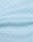 Fedeli - Light Blue Geometric Print Sean Panamino Cotton Long Sleeve Shirt L/S SHIRTS FEDELI