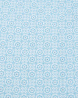 Fedeli - Light Blue Geometric Print Sean Panamino Cotton Long Sleeve Shirt L/S SHIRTS FEDELI