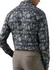 Eton - Navy Floral Signature Twill Slim Fit Shirt L/S SHIRTS Eton