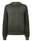 Belstaff - Khaki Green Aspect Merino Wool Crew Neck Sweater KNITWEAR Belstaff