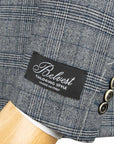Belvest - Grey Check 'CEO' Double-Breasted Wool Suit SUITS Belvest