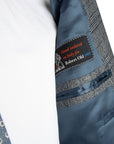 Belvest - Grey Check 'CEO' Double-Breasted Wool Suit SUITS Belvest