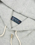 Robert Old - Grey Marl Bouclé Wool & Cashmere Hoodie Sweater KNITWEAR Robert Old