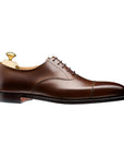 Crockett & Jones - Hallam Brown Dark Calf Oxford Shoes - E Fitting SHOES Crockett & Jones
