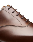 Crockett & Jones - Hallam Brown Dark Calf Oxford Shoes - E Fitting SHOES Crockett & Jones