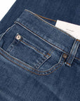 7 For All Mankind - Mid Blue Slimmy Slim Straight Stretch Tek Connected Jeans JEANS 7 For All Mankind
