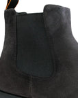 Santoni - Grey Suede Leather Chelsea Boots SHOES Santoni