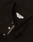 Jacob Cohen - Brown 'Lunga' Cotton Long Sleeve Polo Shirt