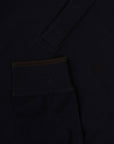 Jacob Cohen - Navy 'Lunga' Cotton Long Sleeve Polo Shirt