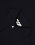 Jacob Cohen - Navy 'Lunga' Cotton Long Sleeve Polo Shirt