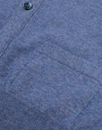 Robert Old - Lapis Blue Beaulieu Cashmere Sleeveless Cardigan CASHMERE Robert Old