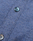 Robert Old - Lapis Blue Beaulieu Cashmere Sleeveless Cardigan CASHMERE Robert Old