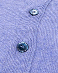 Robert Old - Lapis Blue Mallaig 4ply Cashmere Cardigan CASHMERE Robert Old