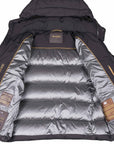 Moorer - Nero Black 'Brett' Bomber Down-filled Jacket BLOUSONS MooRER