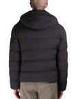 Moorer - Nero Black 'Brett' Bomber Down-filled Jacket BLOUSONS MooRER