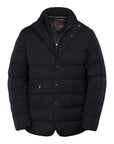 Moorer - Dark Blue 'Ilvo' Down-filled Quilted Jacket BLOUSONS MooRER