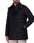 Moorer - Dark Blue ‘Calegari’ Cashmere Down-Filled Padded Coat