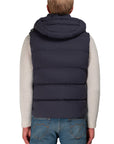 Moorer - Navy Blue 'Fire' Down Padded Gilet BLOUSONS MooRER