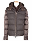 Moorer - Moro Brown ‘Casciano’ Virgin Wool & Cashmere Puffer Jacket