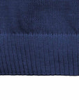 Moorer - Navy Blue 'Jude' Cotton Knitted Tshirt TEE SHIRTS MooRER