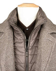 Moorer - Taupe ‘Monferrato’ Cashmere & Virgin Wool Longline Coat OVERCOATS MooRER