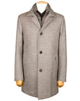Moorer - Taupe ‘Monferrato’ Cashmere & Virgin Wool Longline Coat OVERCOATS MooRER