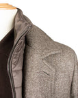 Moorer - Taupe ‘Monferrato’ Cashmere & Virgin Wool Longline Coat OVERCOATS MooRER