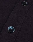 Robert Old - Dark Navy Beaulieu Cashmere Sleeveless Cardigan CASHMERE Robert Old