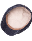 Stetson - Navy Cord Hatteras Flat Cap CAPS & HATS Stetson