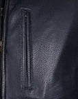 Robert Old - Midnight Blue Calf Leather Gilet LEATHERS Robert Old