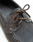 Paraboot - Blue Suede Miel-Vel Ardoise Suede Barth Marine Boat Shoe SHOES Paraboot