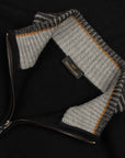 Paul & Shark - Black Soft Cool Touch Half Zip Wool Sweater KNITWEAR Paul & Shark