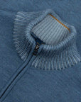 Paul & Shark - Blue Soft Cool Touch Half Zip Wool Sweater KNITWEAR Paul & Shark