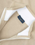Paul & Shark - Beige Quarter Zip Cotton Knit Sweater KNITWEAR Paul & Shark