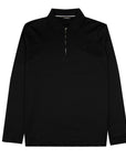 Paul & Shark - Black Aqua Touch Long Sleeve Eyptian Cotton Zip Neck