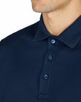 Paul & Shark - Navy Double-Mercerised Cotton Polo shirt S/S POLOS Paul & Shark