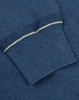 Paul & Shark - Blue Soft Half Zip Cotton Sweater KNITWEAR Paul & Shark